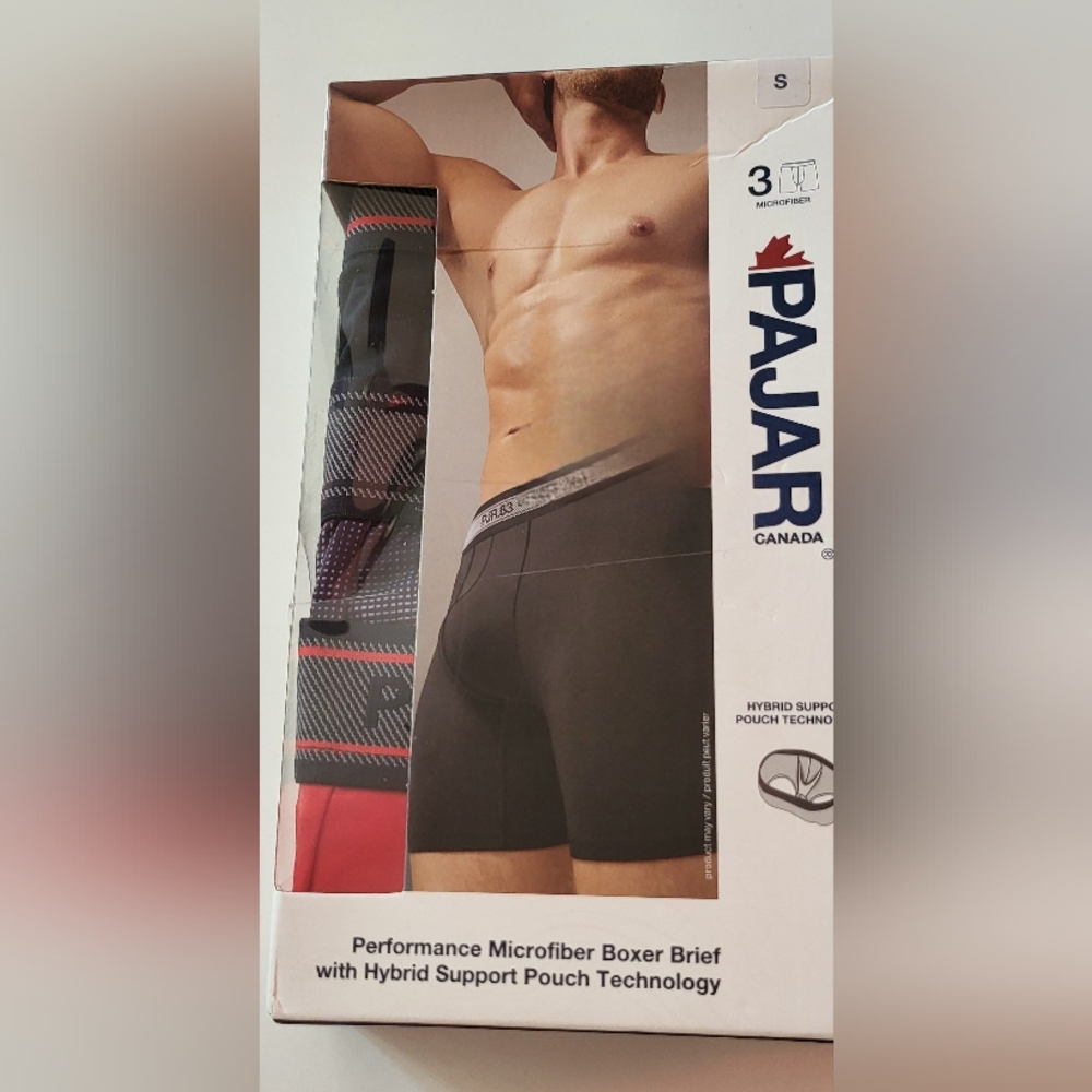 Pajar Canada 3pk Boxer Brief w/ Hybrid Support Pouch Small